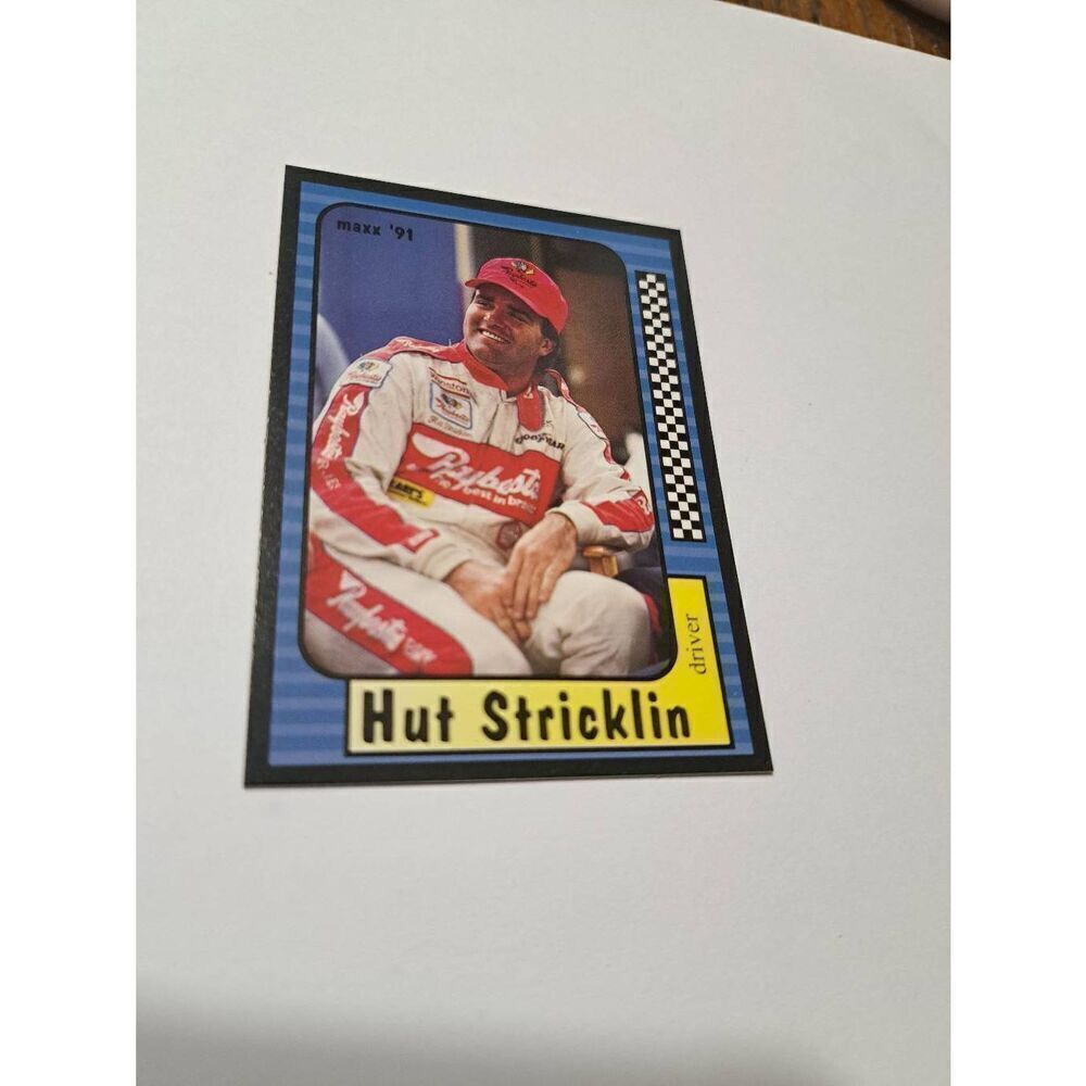 Vintage 1991 Maxx Hut Stricklin #12 Race Car Nascar Trading Card